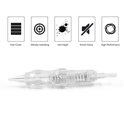 BIOMASER Cartridge Needles – BIOMASER 10PCS Sterilized Permanent Makeup Cartridge Needles Screw Thread Tattoo Needle for Permanent Makeup Machine Tattoo Pen for Eyebrow Eyeliner Lip Contour(5RL-0.25MM)