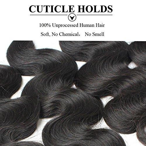Forawme Forawme Unprocessed Body Wavy Brazilian Hair Weaves 3 Bundles 20 Inch Human Hair Weft Soft Hair Extensions Free Shedding