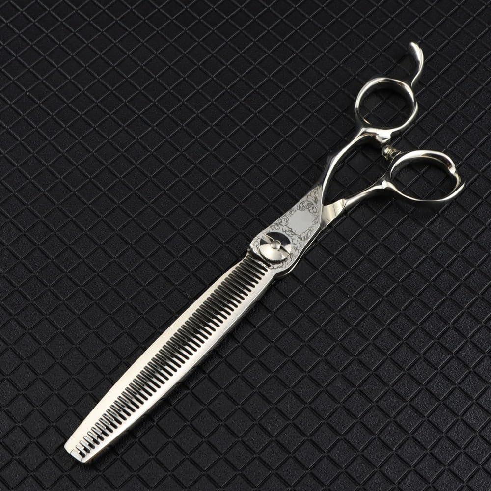 ADANTI Hair Cutting Scissors Shears Kit, 7 Inch Professional Damascus Stripe Scissor Hair Scissors Hair Cutting Barber Haircut Thinning Shears Hairdressing Scissors Set