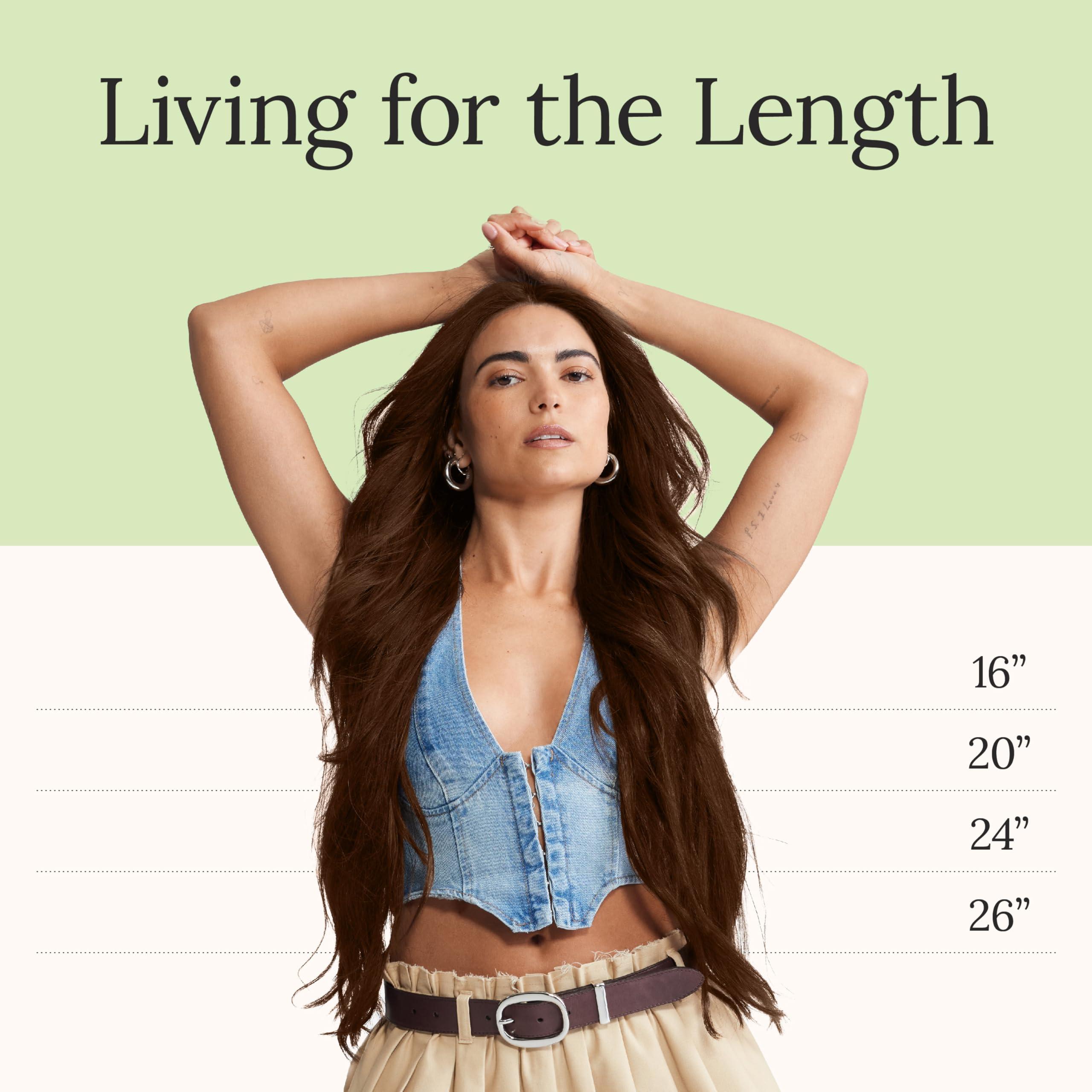 Zala Zala Clip In Hair Extensions - 100% Remy Human Hair - Natural, Silky & Straight Discreet Clip in Extensions - Blend Easy into Natural Hair - 5 Piece Set, in Rich Mocha (85g / 16 inch)