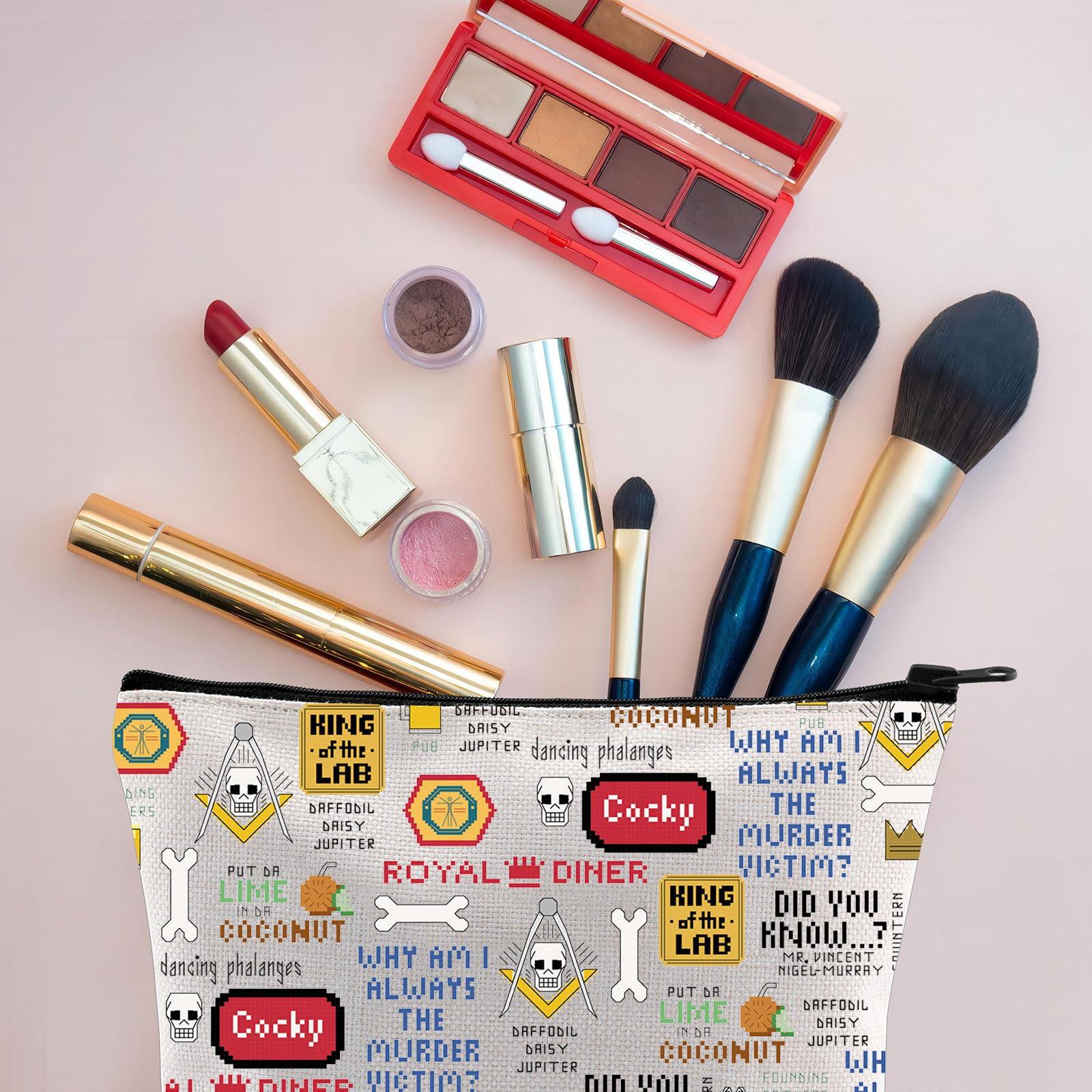 VAMSII VAMSII Bones TV Show Gift Bones Fans Gifts Bones TV Series Merchandise Zipper Pouch Makeup Bag (Cocky bag)