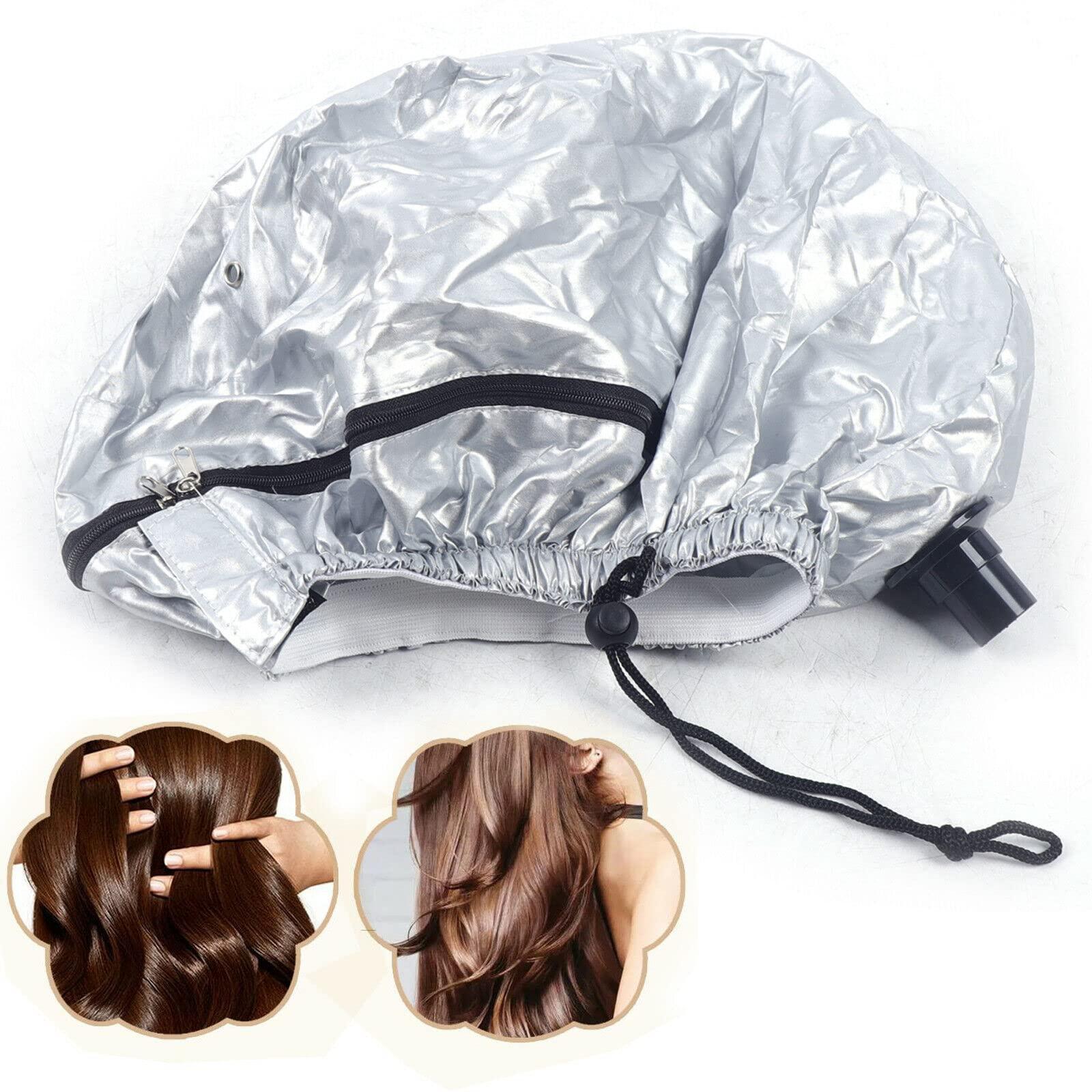 DNYSYSJ 10Pcs Hair Steamer Cap, Deep Conditioning Heat Cap Hair Styling Steam Cap Hair Care Heating Cap Hair Oil Cap New (5 Large Hats + 5 Small Hats)