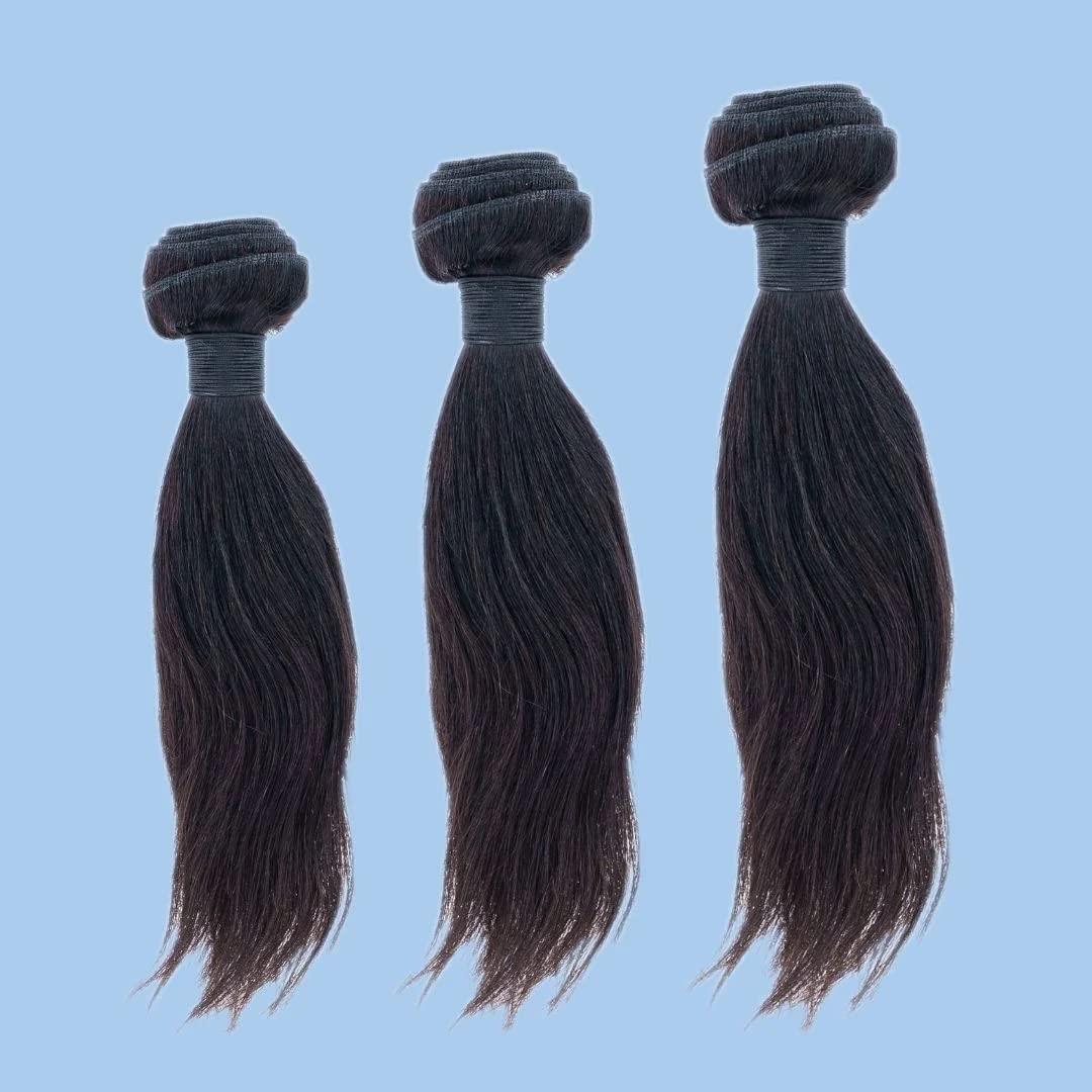 L.A. Hair Sisters Virgin Hair Malaysian Silky Straight Bundle Deals 18\" 20\" 22\"