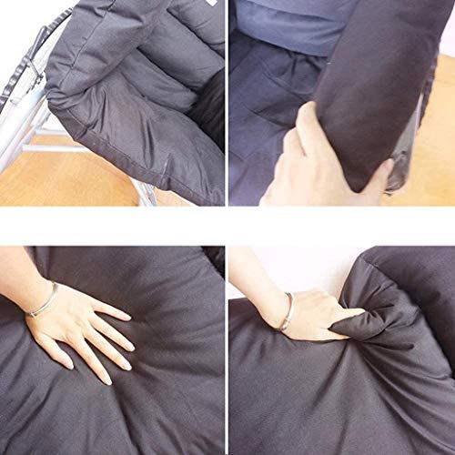 QMZDXH QMZDXH Integrated Wheelchair Cushion with Back Support, Pressure Reducing Wheel Chair Cushion, Washable, Polyester/Cotton Surface Wheelchair Cover Accessories (Black)