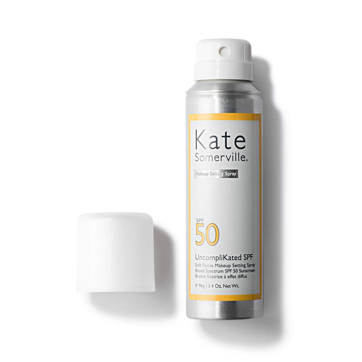 Kate Somerville Kate Somerville UncompliKated SPF SPF 50 Face Sunscreen and Soft Focus Makeup Setting Spray Daily Use Skin Care with Matte Finish, 3.4 Fl Oz