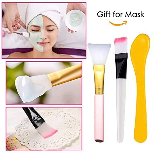 ZMBeautk 100 pcs Compressed Facial Mask Sheet Beauty DIY Disposable Mask Paper Natural Cotton Skin Care Wrapped Masks Normal ThickGet a Small Mask Bowl, Mask Brushes