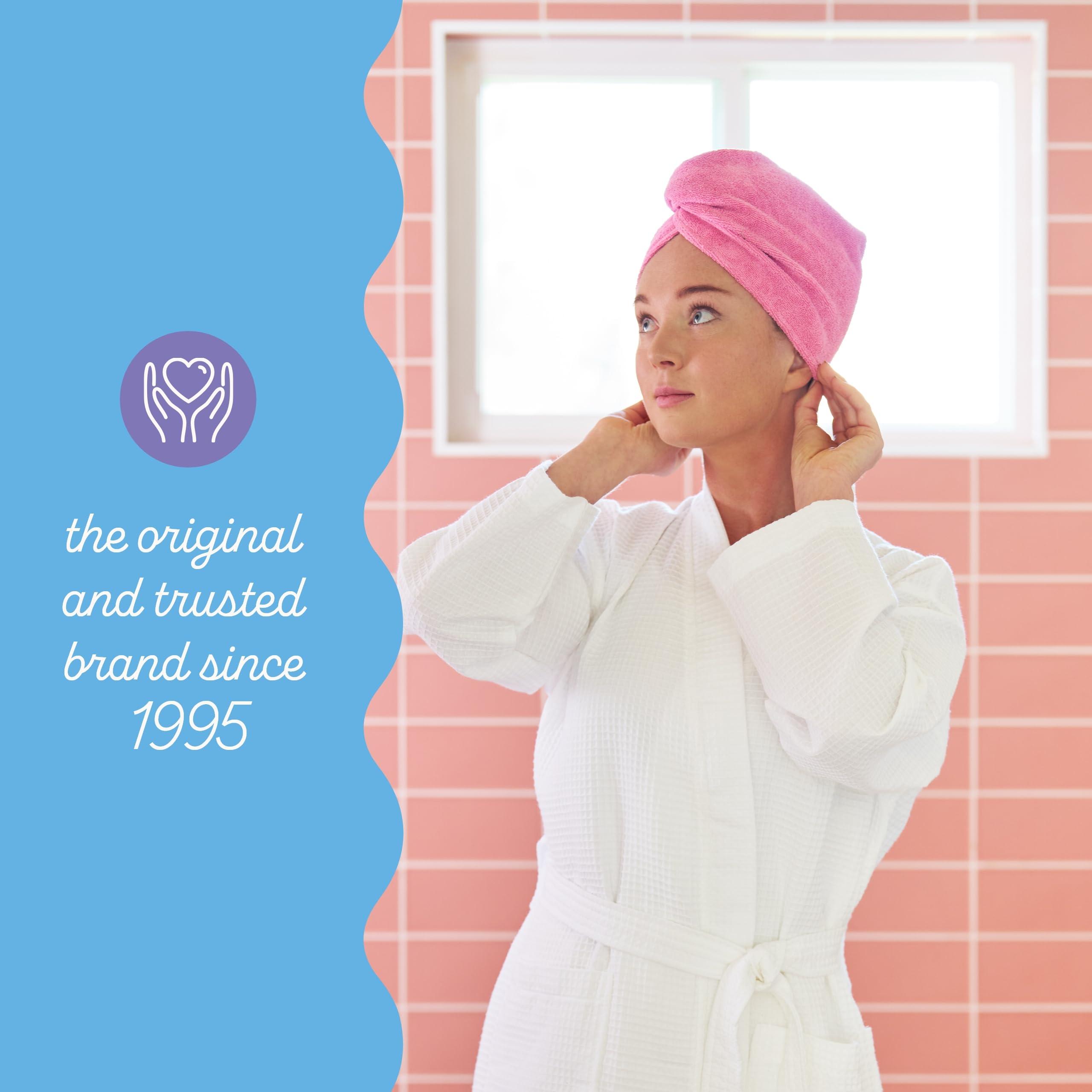 Turbie Twist Turbie Twist 2-Pack Microfiber Hair Towel for Beauty, Travel, Gifting - Hair Wrap Turban for Straight, Wavy & Curly Hair - Premium Hair Care - Dark Pink & Light Pink