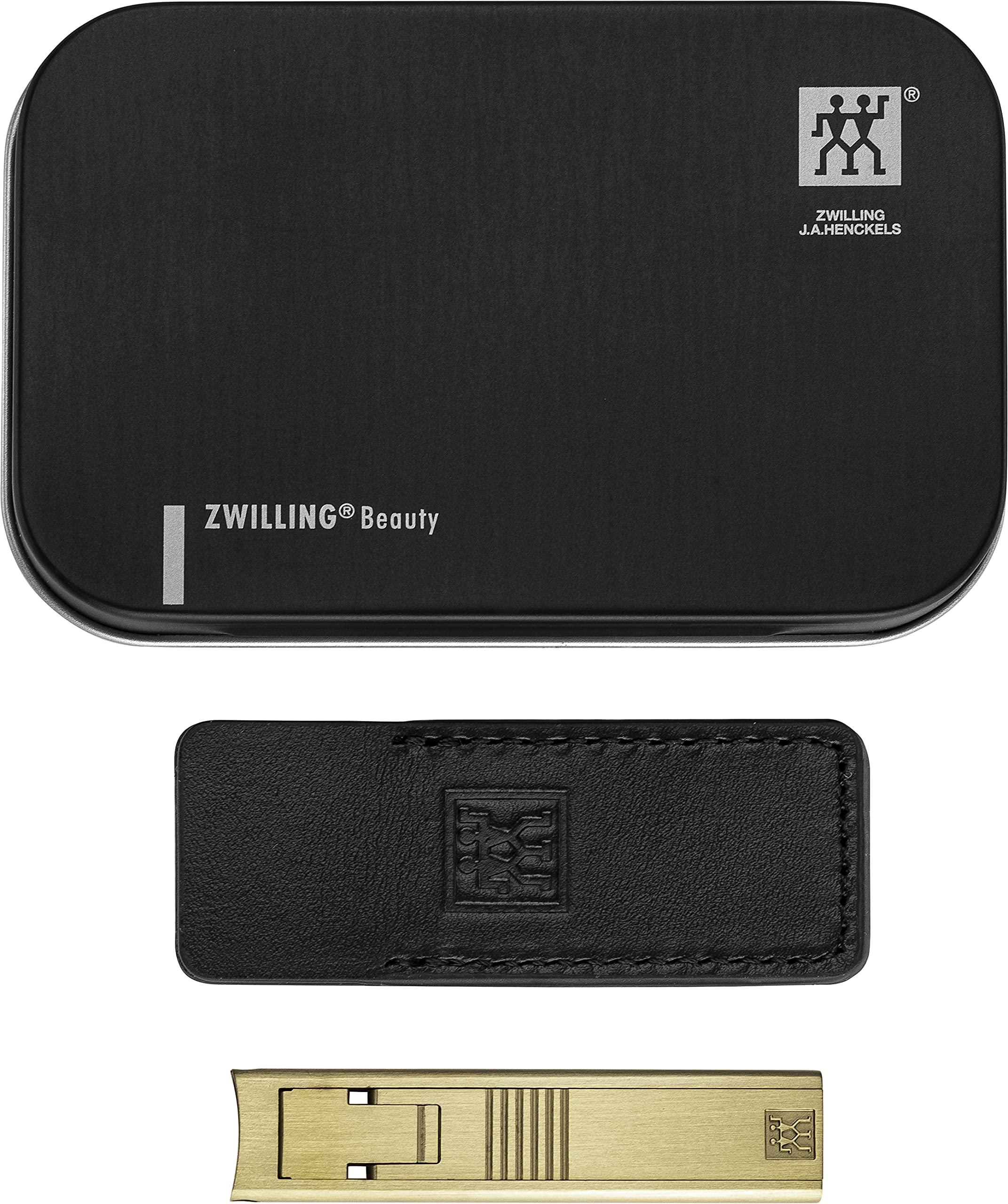 ZWILLING ZWILLING Twinox Nail Clippers with Metal Gift Box, Twin S, Matte Gold