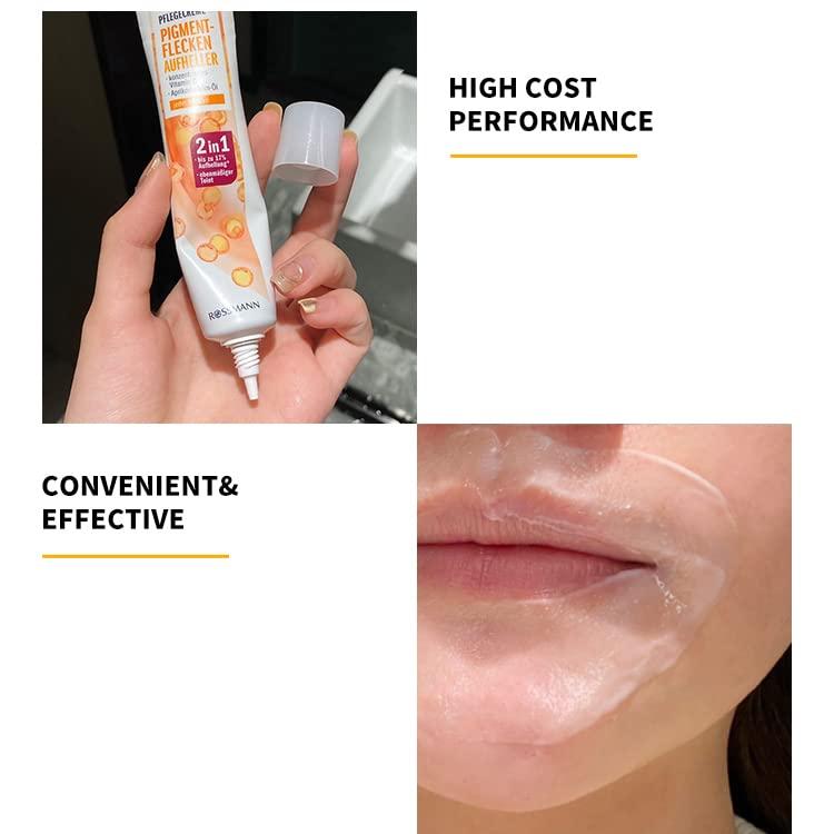 CHONGTAI 1 PC Isana Pigment Flecken 2 in 1, Vitamin C Freckle and Darkness Removal Serum, Removing Darkness and Pimple Spots Around Mouth, Get A Clear Transparent and Even Complexion, 50ml.