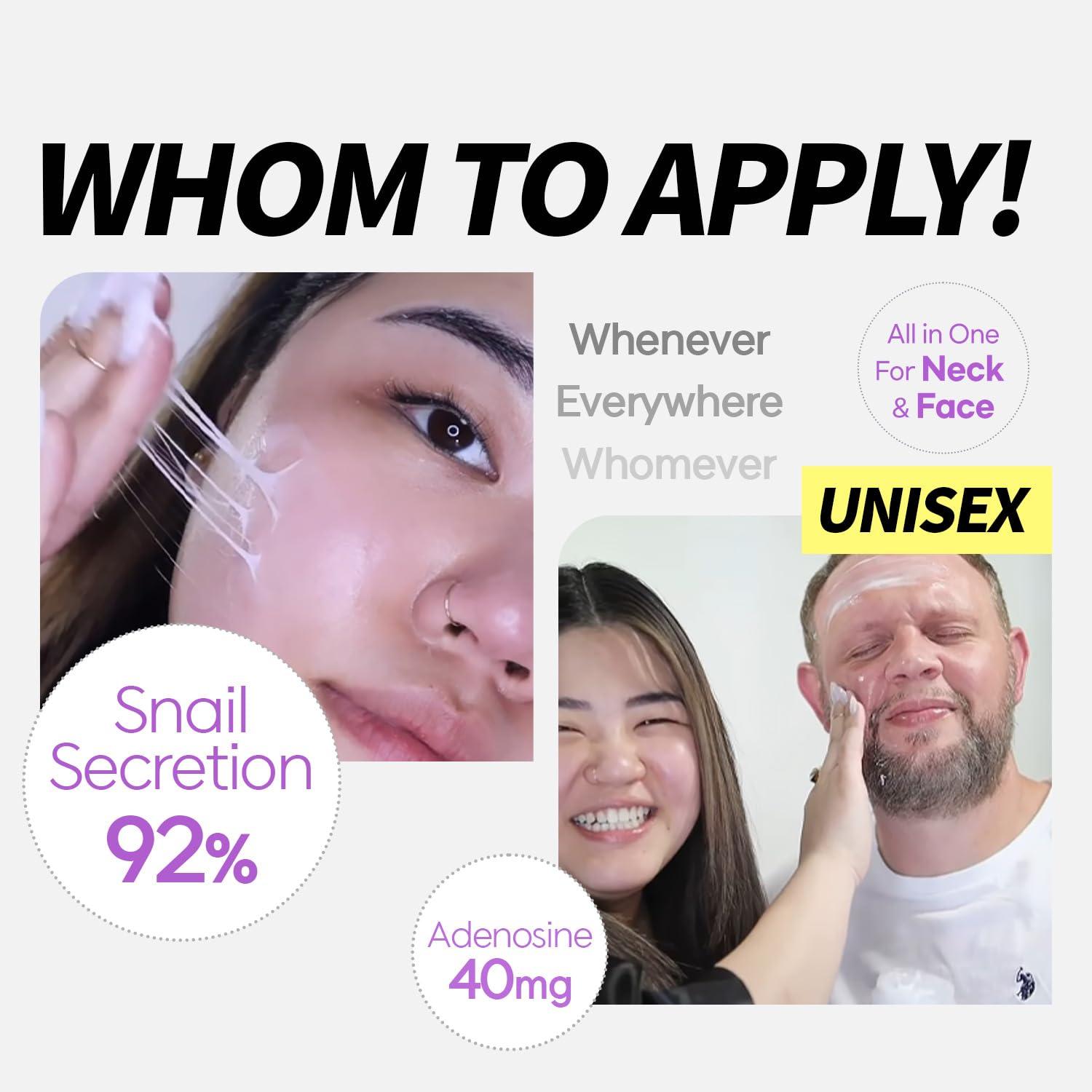 COXIR coxir BLACK SNAIL COLLAGEN ALL IN ONE EYE CREAM for eye, neck and face | Black-3-Complex: Black Rice, Collagen| Paraben Free, Cruelty Free, Good for Christmas Stocking Stuffers [30ml/1.01 fl.oz]