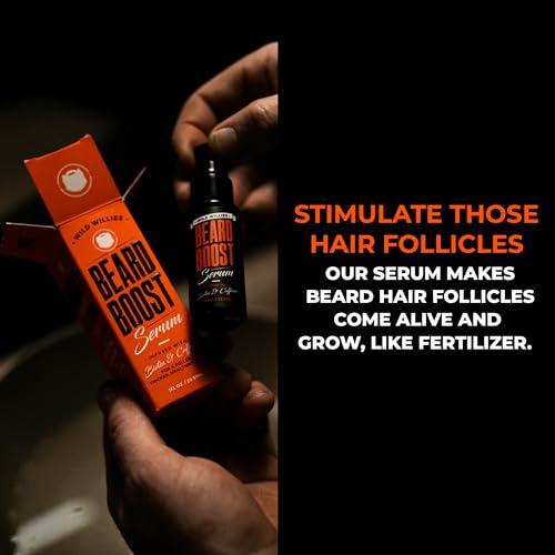 Wild Willies Wild Willies Beard Care Kit, Biotin Fortified Shampoo and Conditioner with Caffeine, Two 4-Oz Bottles, Promotes Healthy Beard Growth
