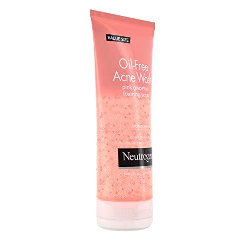 Neutrogena Neutrogena Oil Free Pink Grapefruit Acne Face Wash with Vitamin C, 2% Salicylic Acid Acne Treatment, Gentle Foaming Vitamin C Facial Scrub to Treat & Prevent Breakouts, 6.7 fl. oz