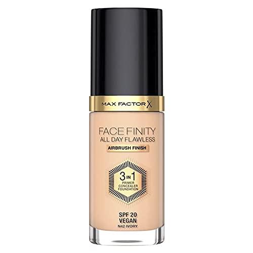 Max Factor Max Factor Facefinity 3-in-1 All Day Flawless Liquid Foundation, SPF 20-42 Ivory, 30 ml