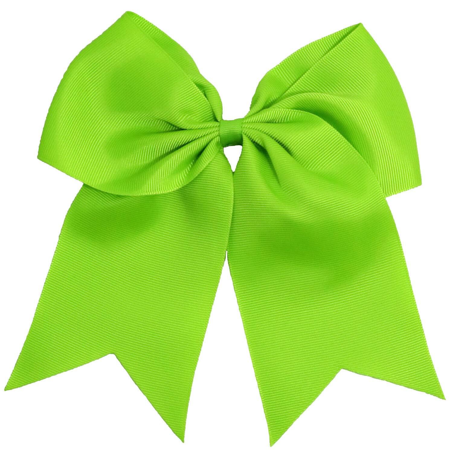 Generic Lime - Big Cheer Bows Cheerleading Hair Bow Lot Cute Ribbon Cheap Blanks Custom White
