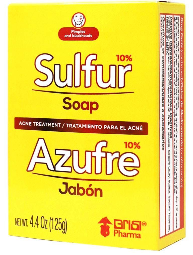Biosulfur Sulfur Acne Treatment Soap with Lanolin 4.40 Oz Bar