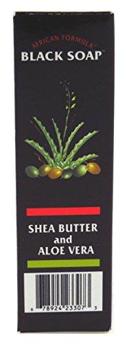 African Formula African Formula Black Soap 3.5 Ounce Shea Butter & Aloe Vera (103ml) (2 Pack)