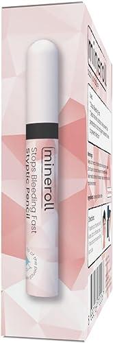 MINEROLL Styptic Pencils Shave Accessories (12 Pencils) Stops Bleeding Fast for Shaving Nicks, Razor Cuts for Men & Women - Sanitary and Great for Barbers or Personal (1)