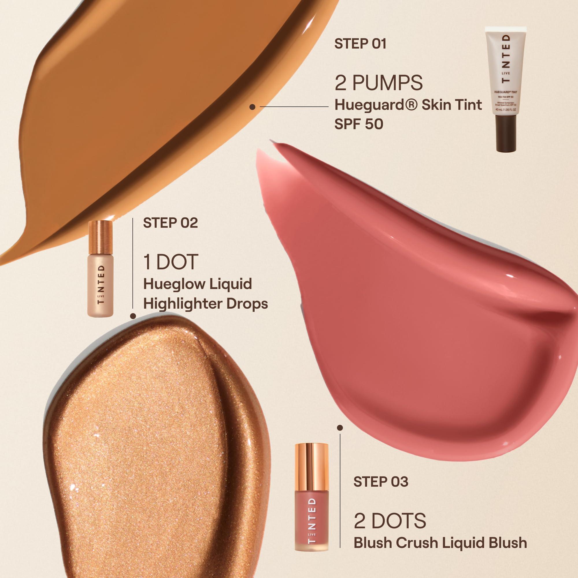 Live Tinted Live Tinted Blush Crush Liquid Blush - Creamy Blush for All Skin Tones, Skincare-Powered With Peony Extract, Aai Fruit Oil, and Vitamin C Infused Liquid Makeup Blush, 1 oz - Dusty Rose