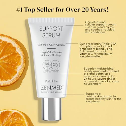 ZENMED ZENMED Hydrating Support Serum for Face - Serum for Face | Anti-Aging Facial Serum with Collagen - Face Serum for Women - 2 oz.