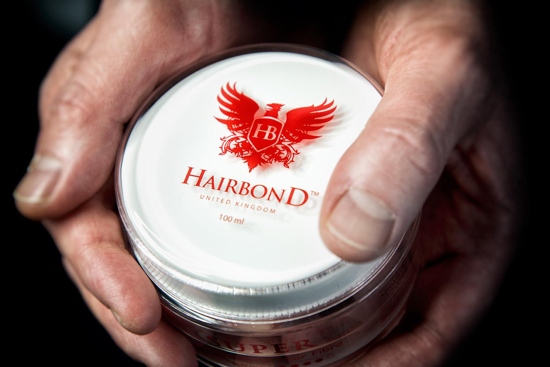 HB HAIRBOND UNITED KINGDOM Hairbond United Kingdom Super Professional Hair Fibre (100ml) mens premium hair wax STRONG HOLD and EXTRA MATTE!!