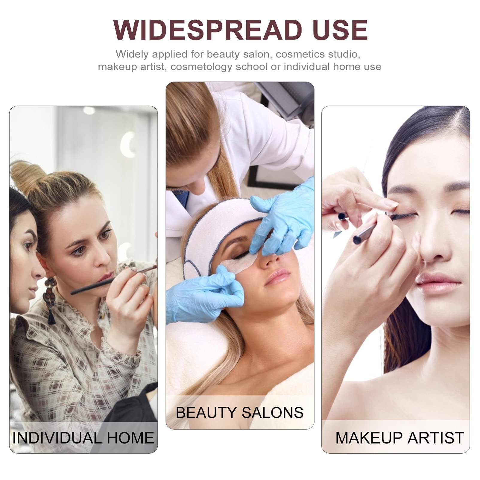 Healifty Healifty 400pcs Sheets Eyelash Remover Pads Under Eye Patches Eyeshadow Pad Lash Tools Eyelash Extensions Supplies Eyelash Beauty Accessory Fake Eyelashes White Cotton Makeup Remover Wipes