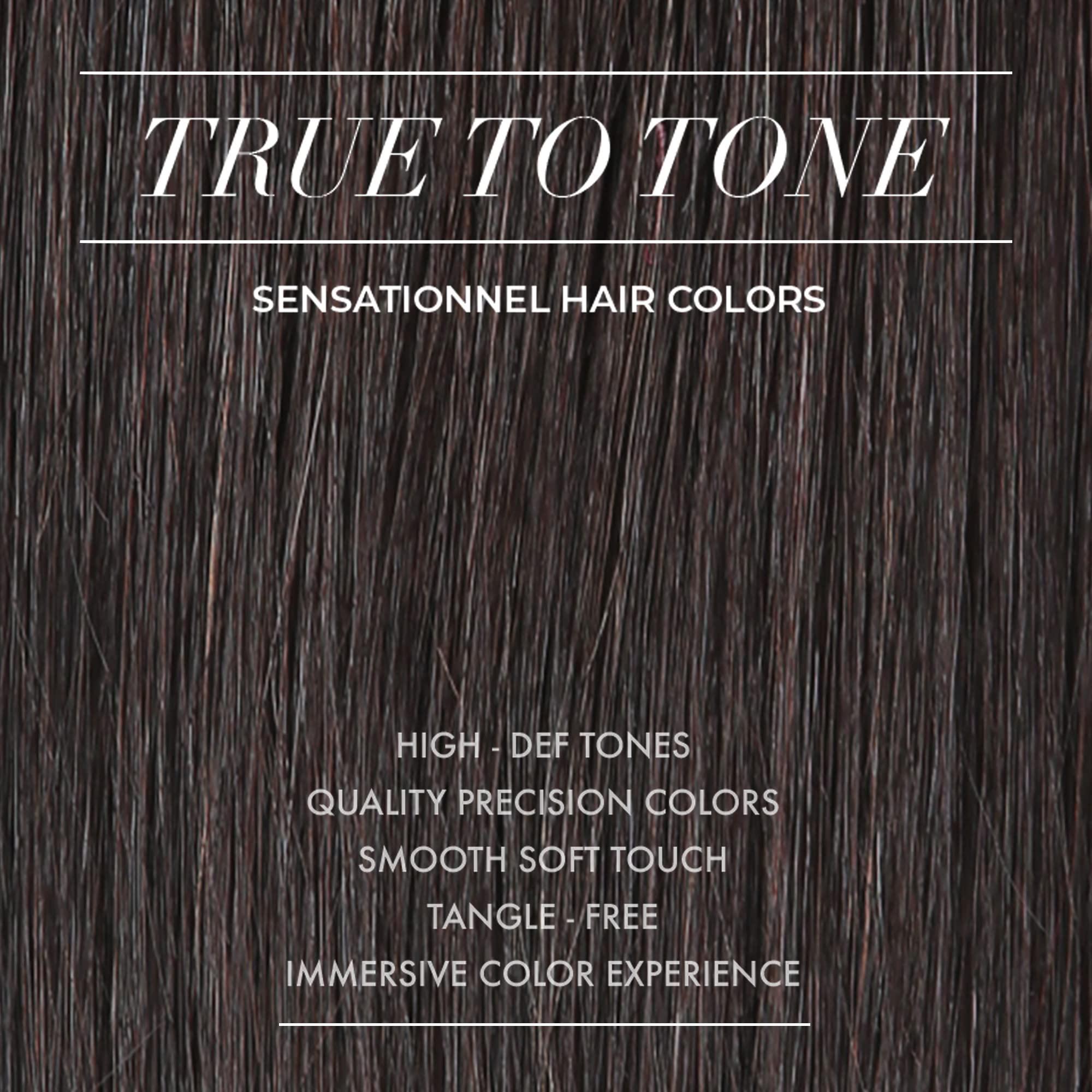 Sensationnel Sensationnel Empire yaki human hair - tangle free weaving for quick weave and sew in styles best for faux highlights - 2 pack (22 inch, 2 DARKBROWN)