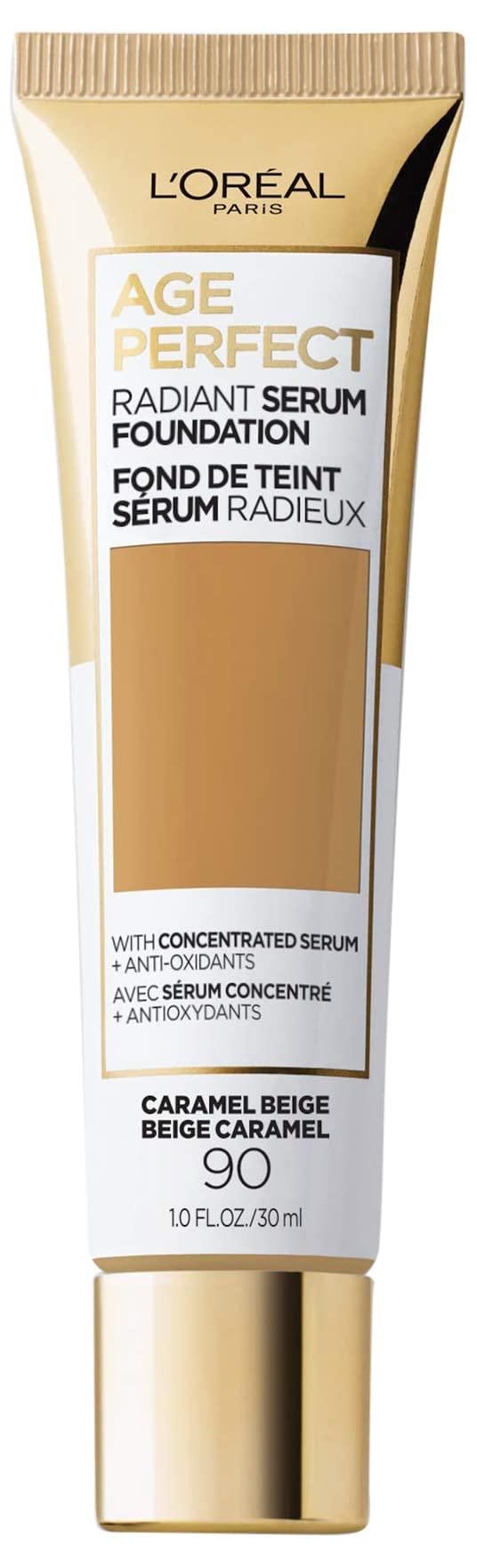 L'Oréal Paris L'Oréal Paris Age Perfect Radiant Serum Foundation with SPF 50, Caramel Beige, 1 Ounce