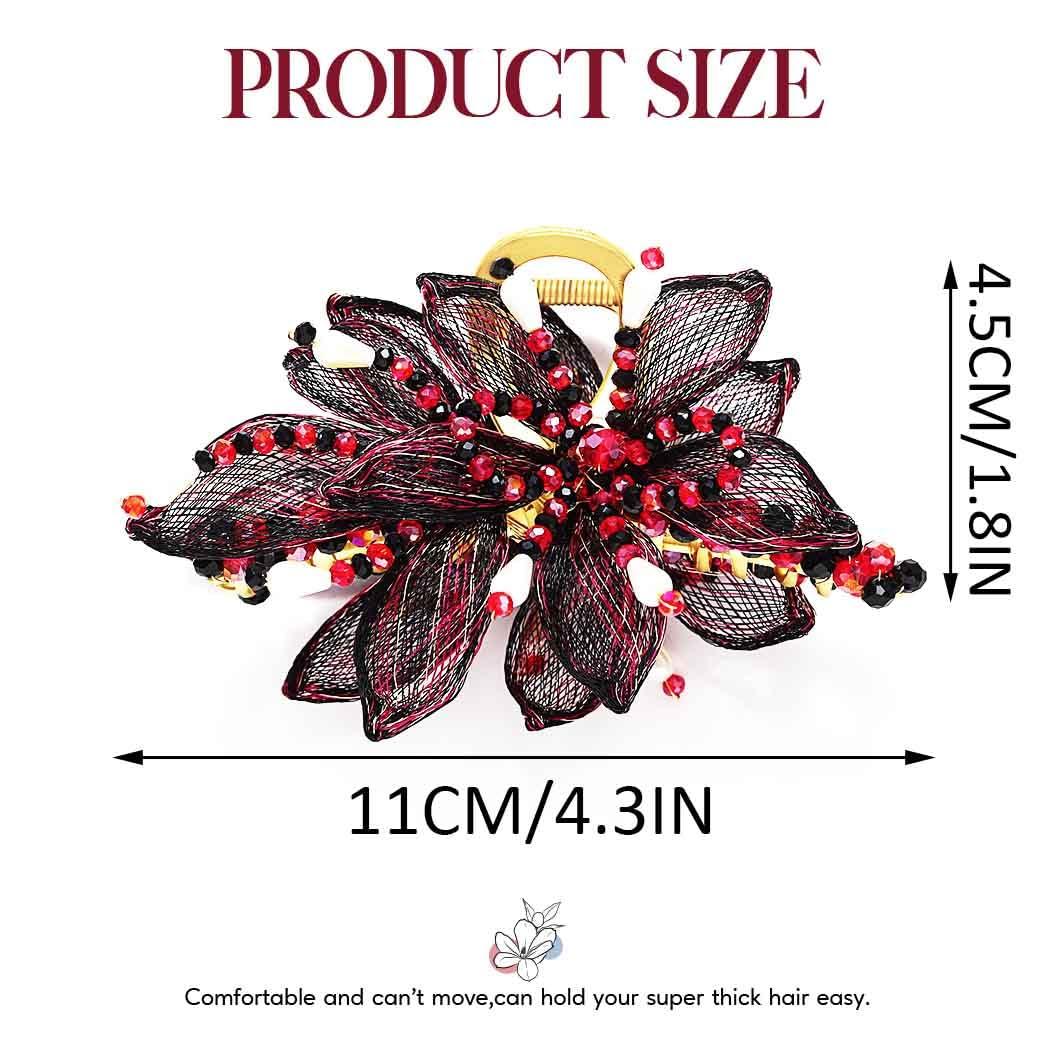 BARTOSI BARTOSI Gold Hair Claw Clips Copper Wire Flower Hair Clips Metal Claw Clips for Thick Hair Hair Accessories for Women