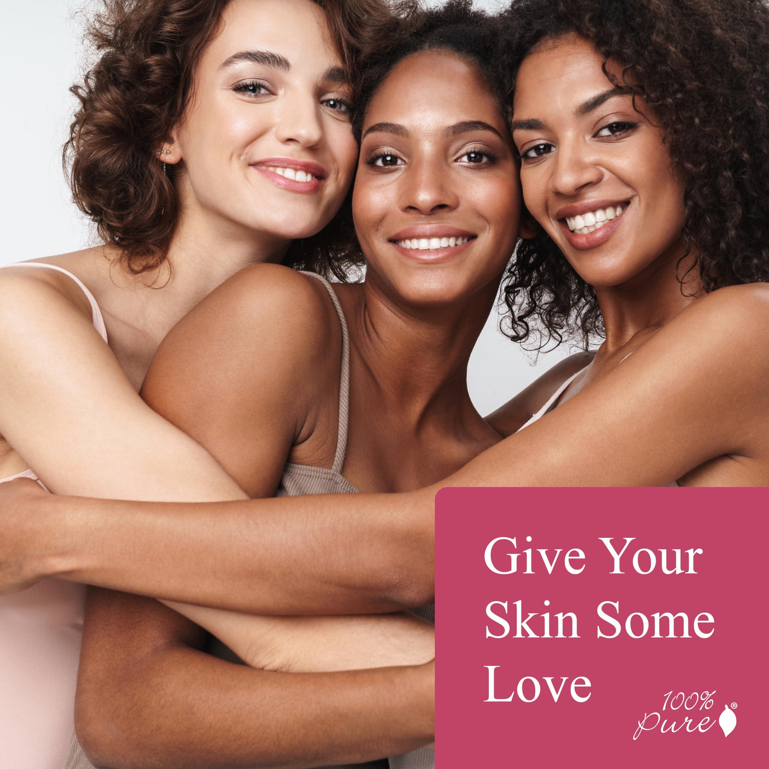 100% PURE 100% PURE Tea Tree Clear Complexion Cleanser Face Wash Natural Botanic Foam Acne Blemish Treatment Deep Skin Cleansing Pore Declogger - Vegan - 3.71oz