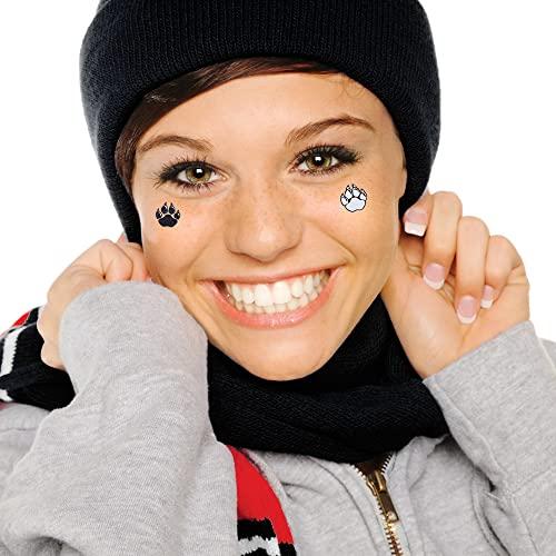 Anderson's Anderson\'s Red Glitter Paw Body Decals Set, 100 per Package, Tattoos, Cheek Cheers, Eyeblacks, Fan Gear, Sports Fan Gear,School Spirit, Football Cheerleader Accessories, Homecoming