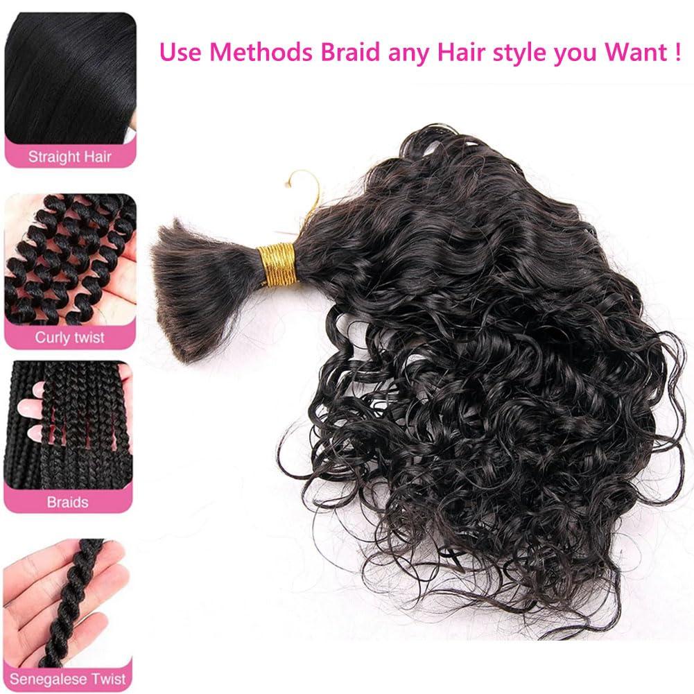 Kiss darling LASHES No Weft 100% Human Braiding Hair for Fashion Women and Girls Bulk Brazilian Remy Human Hair Bulk For Braiding 30inch 100 grams Natural Color