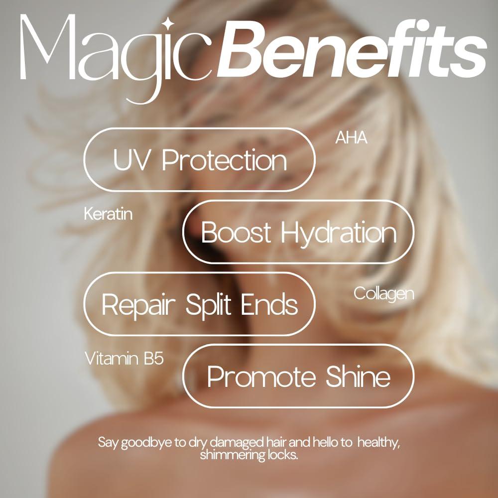 SIMPLY SMOOTH SIMPLY SMOOTH Magic Potion Original Leave In Conditioner Detangler & Heat Protection Styling Spray Repair & Reduce Breakage Color Safe & Sodium Chloride Free 8.5oz