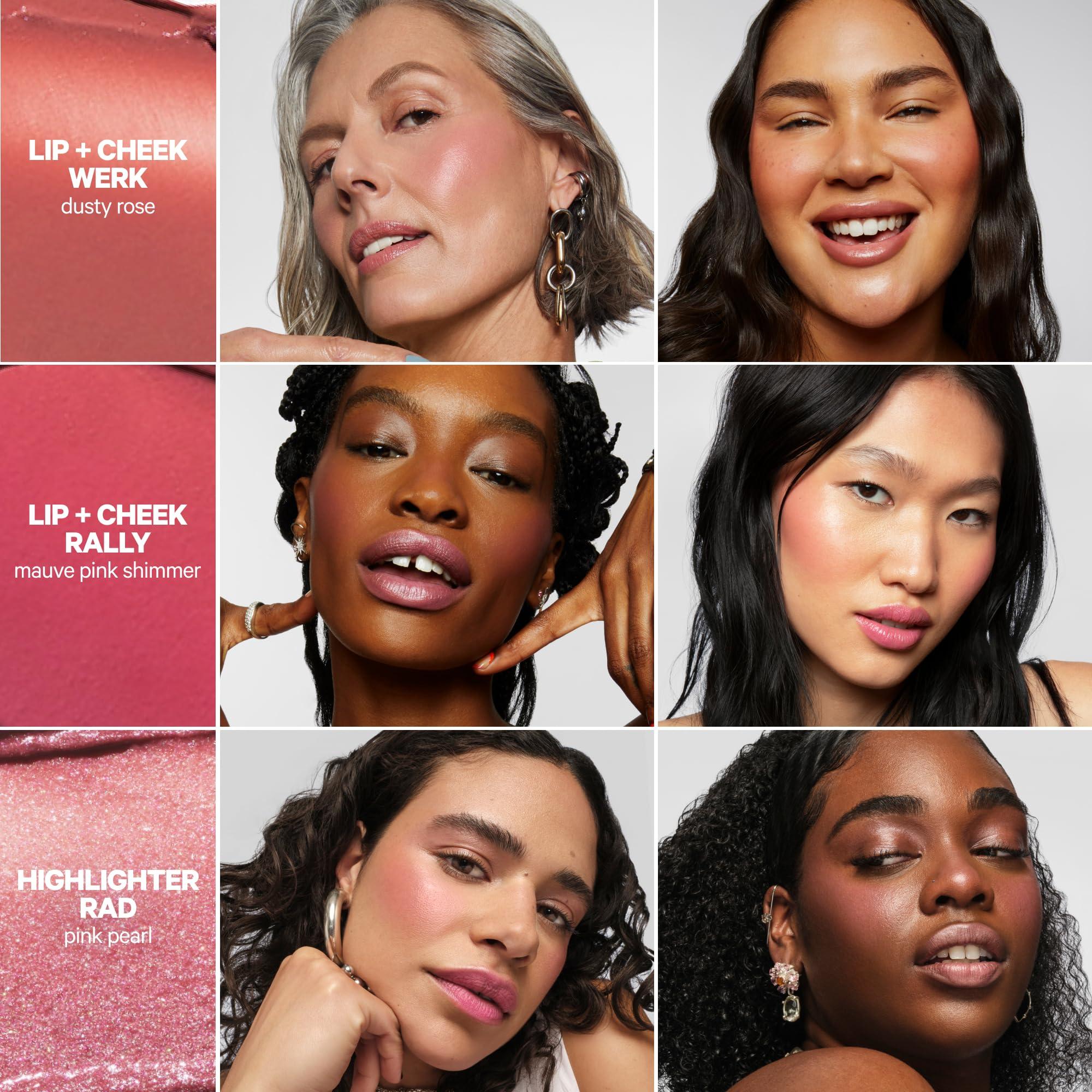 Milk Makeup Milk Makeup Sticks Party Mix - Includes 2 Full-Size Lip + Cheek Cream Blush and 1 Full-Size Highlighter - Easy to Apply - 1,000 Swipes in Every Stick - Vegan, Cruelty Free