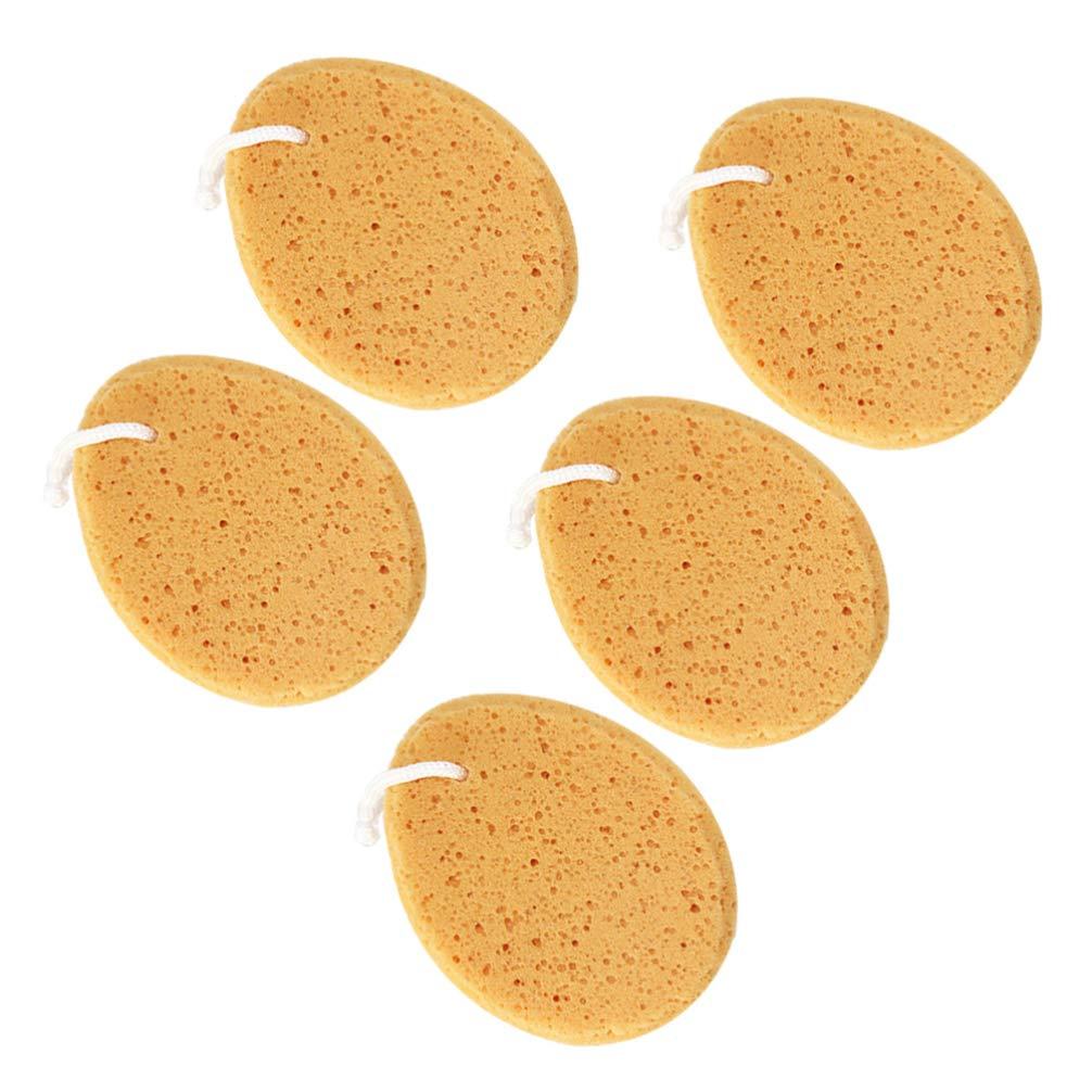 Healifty Healifty Bath Sponge Bath Balls Soft Honeycomb Durable Hanging Rope Oval Shaped Shower Ball Shower Sponge Body Cleansing Sponge for Men Women Bathroom Supplies 5PCS