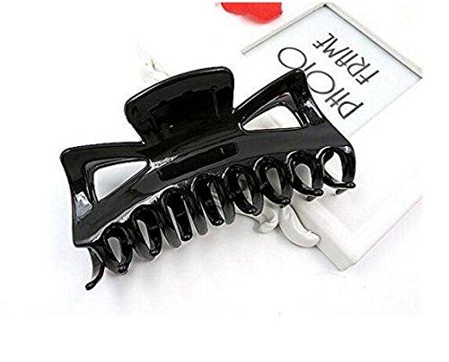 ericotry 11cm/4.4inch Large Plastic Hair Claw Banana Clips Butterfly Style Hairpin Hair Claws Grip Clip Clamp Hair Accessory for thick hair Women pack of 2