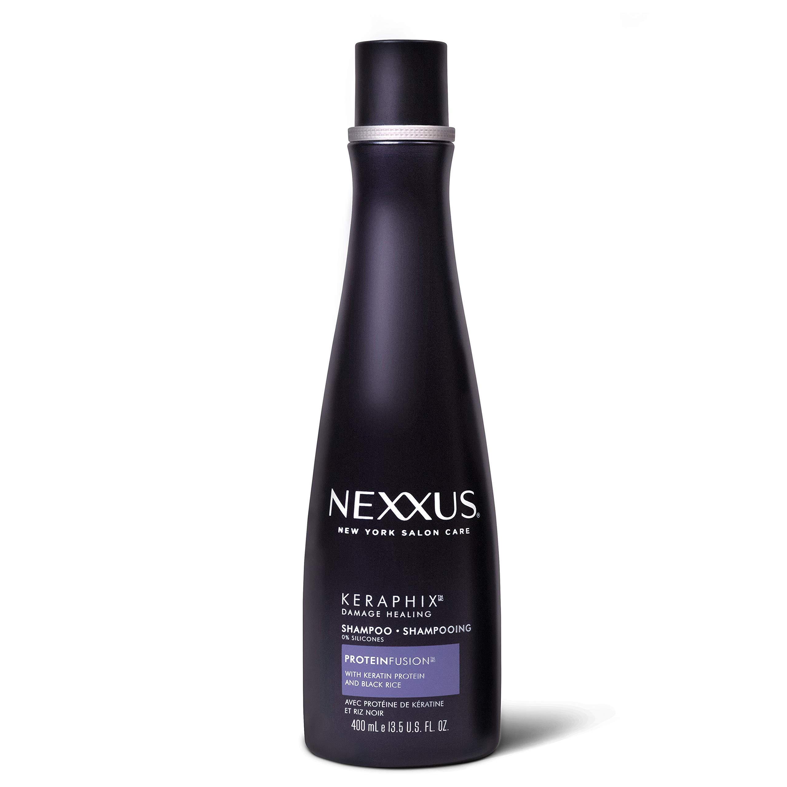 Nexxus Nexxus Keraphix Shampoo for Damaged Hair Keraphix with ProteinFusion Silicone-Free with Keratin Protein and Black Rice 13.5 oz