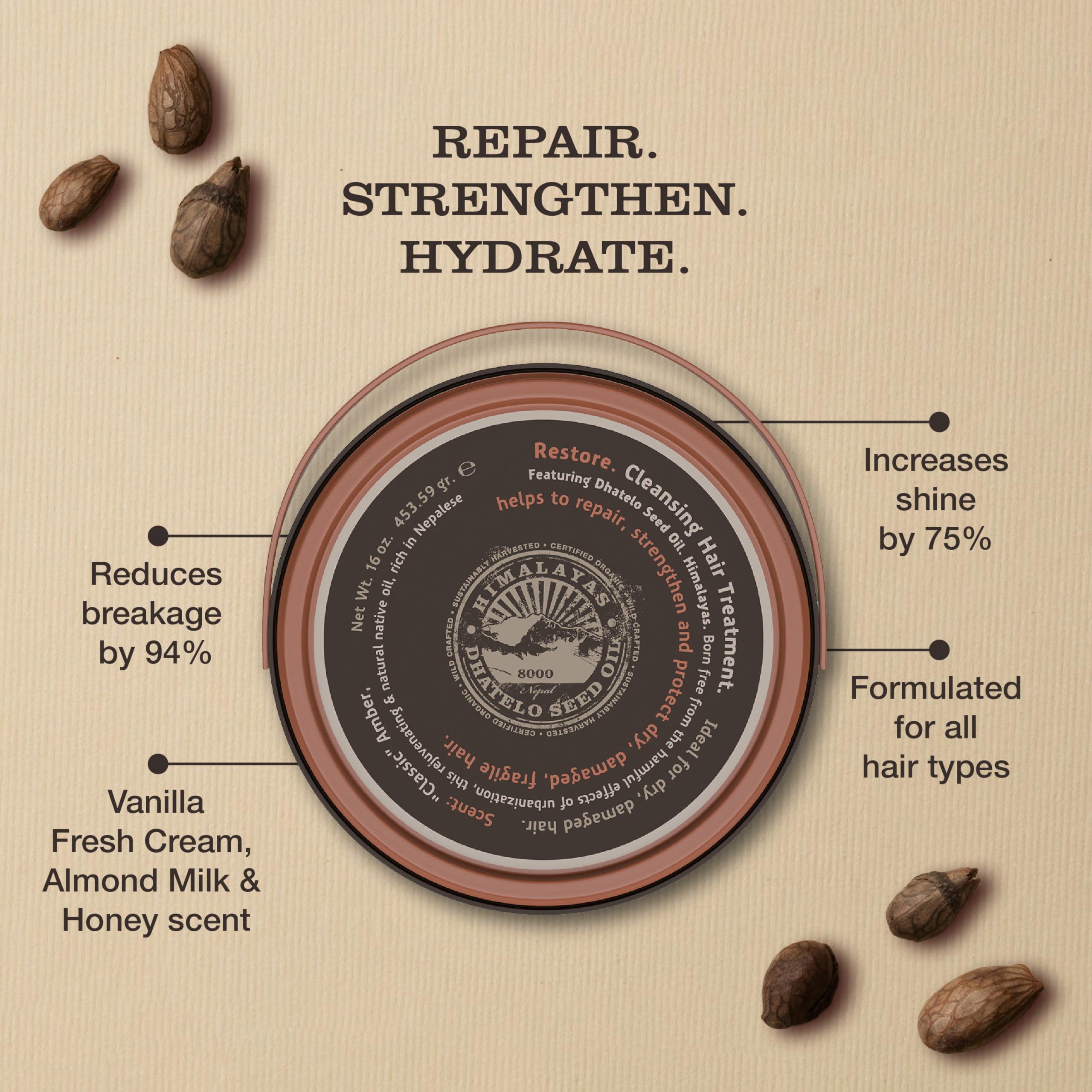 Tweak-d by Nature Tweakd by Nature - Restore Cleansing Hair Treatment, Hair Mask for Damaged Hair, 5-in-1, Strengthens and Nourishes Dry Hair for Silky and Soft Feel, Cruelty Free (16 ounces)