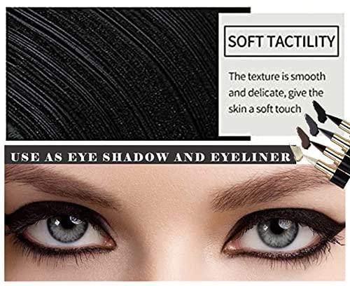 Go Ho Go Ho Grey-black Gel Eyeliner Stick,Gel Eyeliner Pencil Crayon,Creamy Smooth Dark Grey Eye-liner Pen Eyeliner Makeup Eyeshadow Lips for Women(Gray)