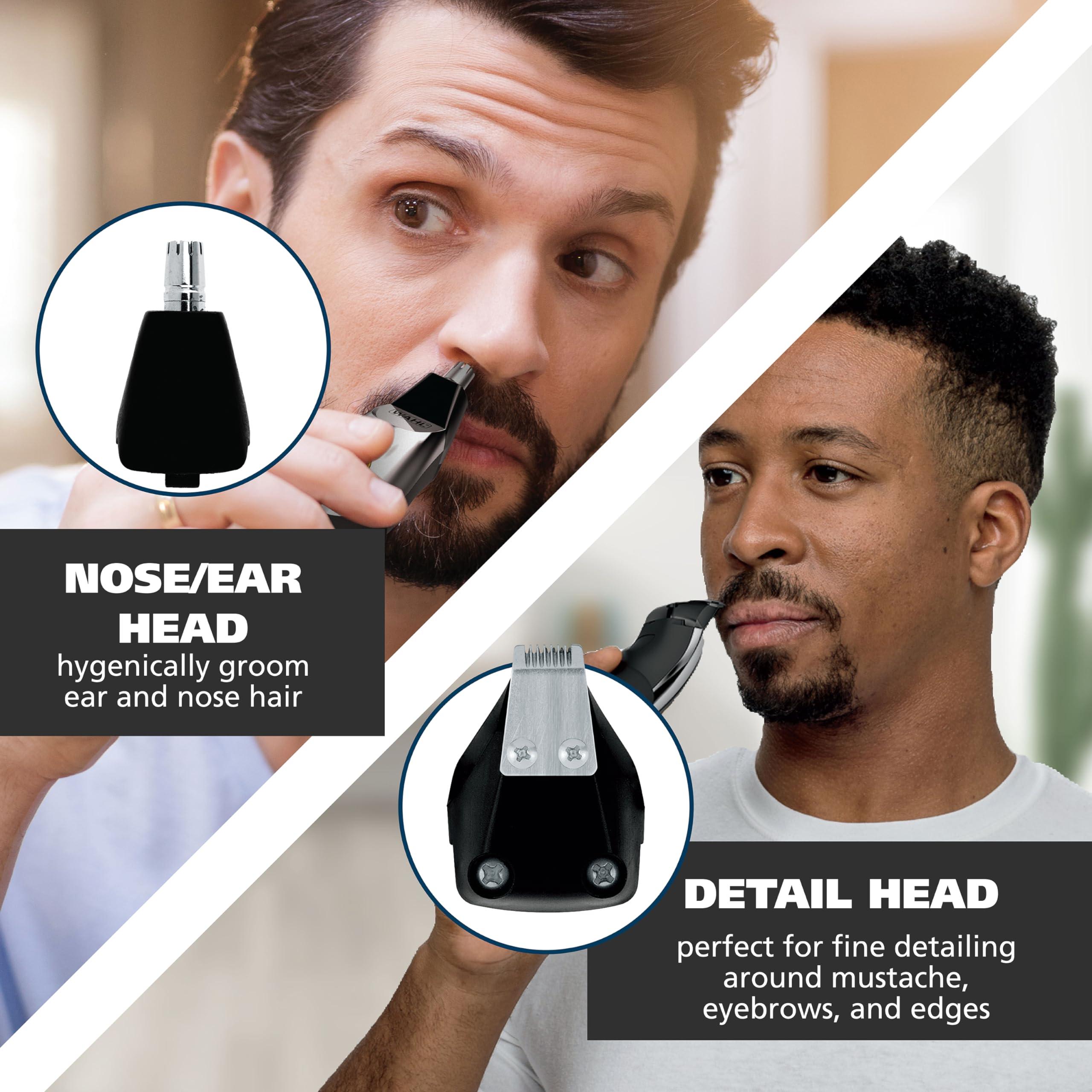 Wahl Wahl Groomsman Pro All in One Beard Trimmer for Men, Mens Beard Trimmer Rechargeable Cordless Hair Trimmer, Includes 3 Attachment Heads for Beard, Nose, & Ear Hair Trimming - Model 5617