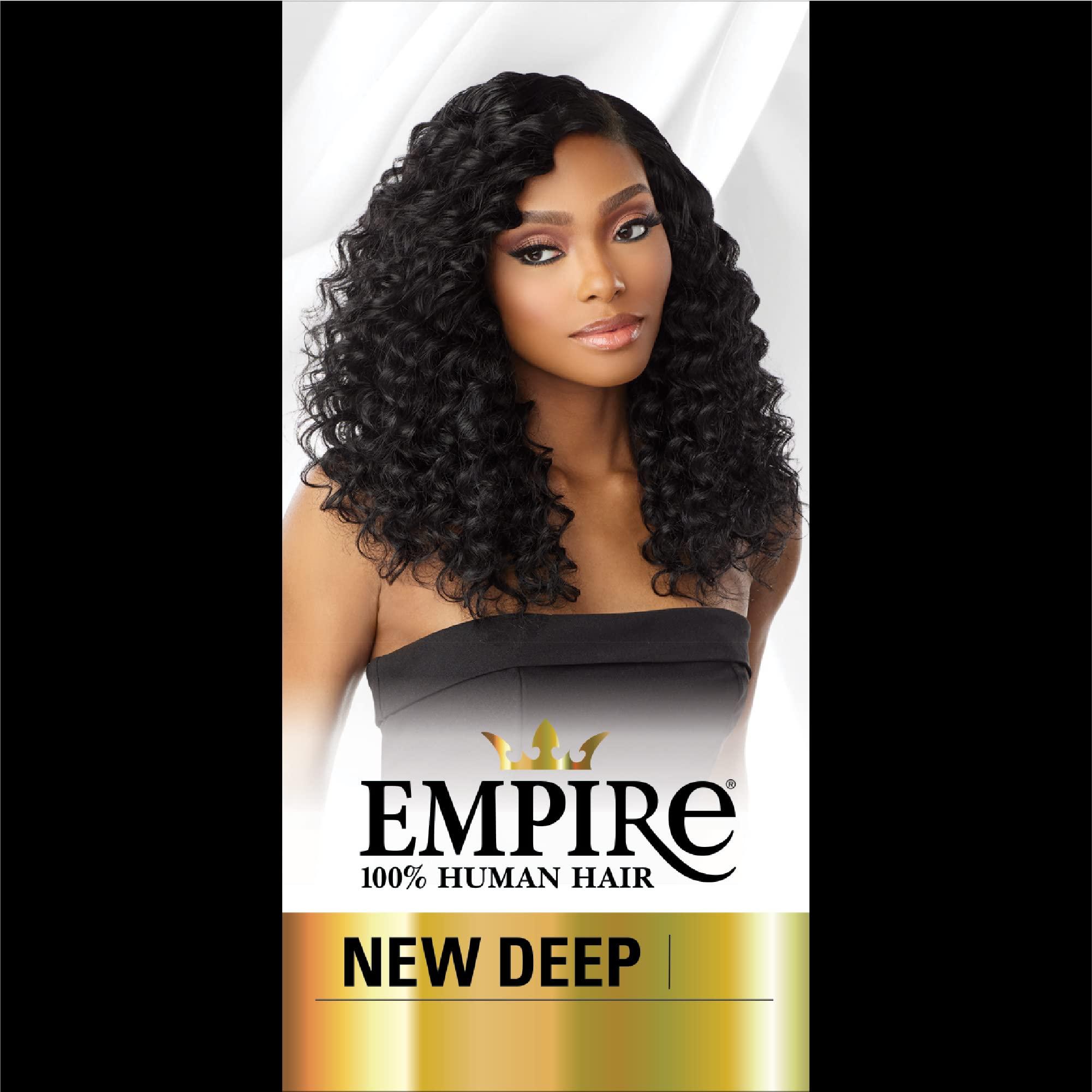Sensationnel Sensationnel Empire Curly human hair - new deep tangle free weaving for quick weave and sew in styles best for faux highlights - 1 pack (10 inch, BG BURGANDY)