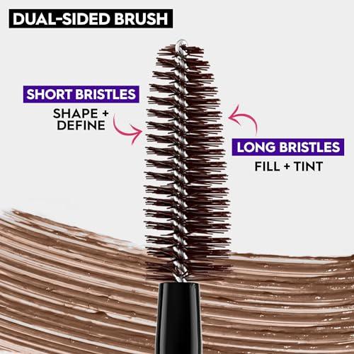 URBAN DECAY Urban Decay Big Bush Volumizing Tinted Brow Gel (Caf Kitty - Warm Medium Brown), Waterproof, Smudge-Resistant, Flake-Resistant, Buildable Brow Gel Fibers, Up to 24 HR Hold - 0.19 fl oz