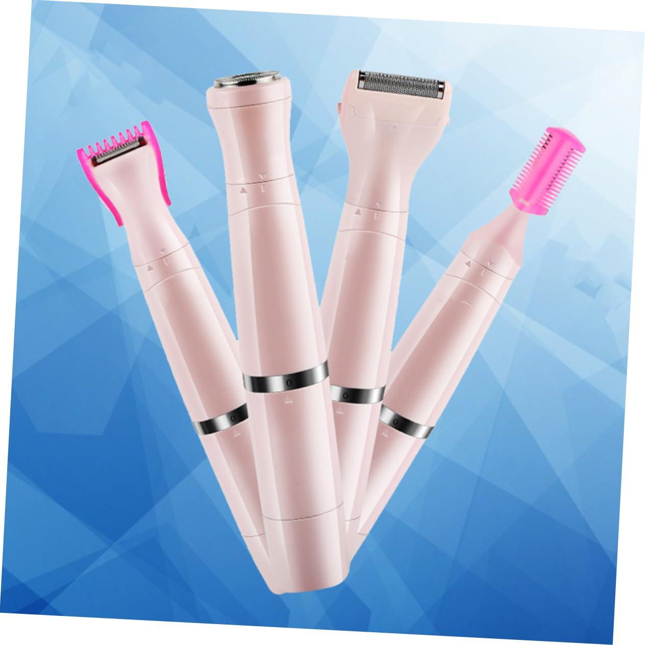 NOLITOY NOLITOY 4-in-1 Electric Women's Shaver Bikini Trimmer Armpit Shaving Device Body Hair Trimmer Pink