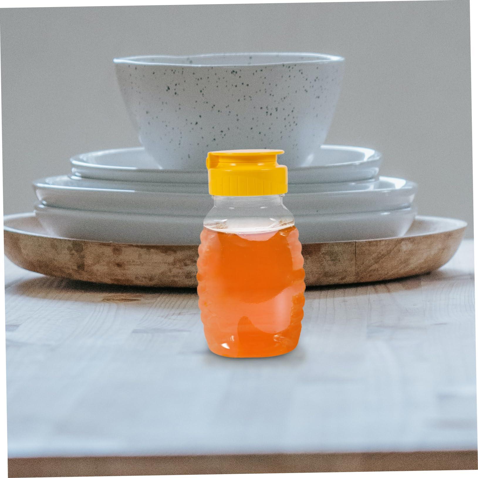Mipcase Mipcase 2pcs Honey Squeeze Bottle Honey Jar Salad Squeeze Bottle Squeeze Honey Containers Sugar Bottle Jam Dispenser Bottles Empty Honey Bottles Syrup Bottles Transparent Plastic re-usable