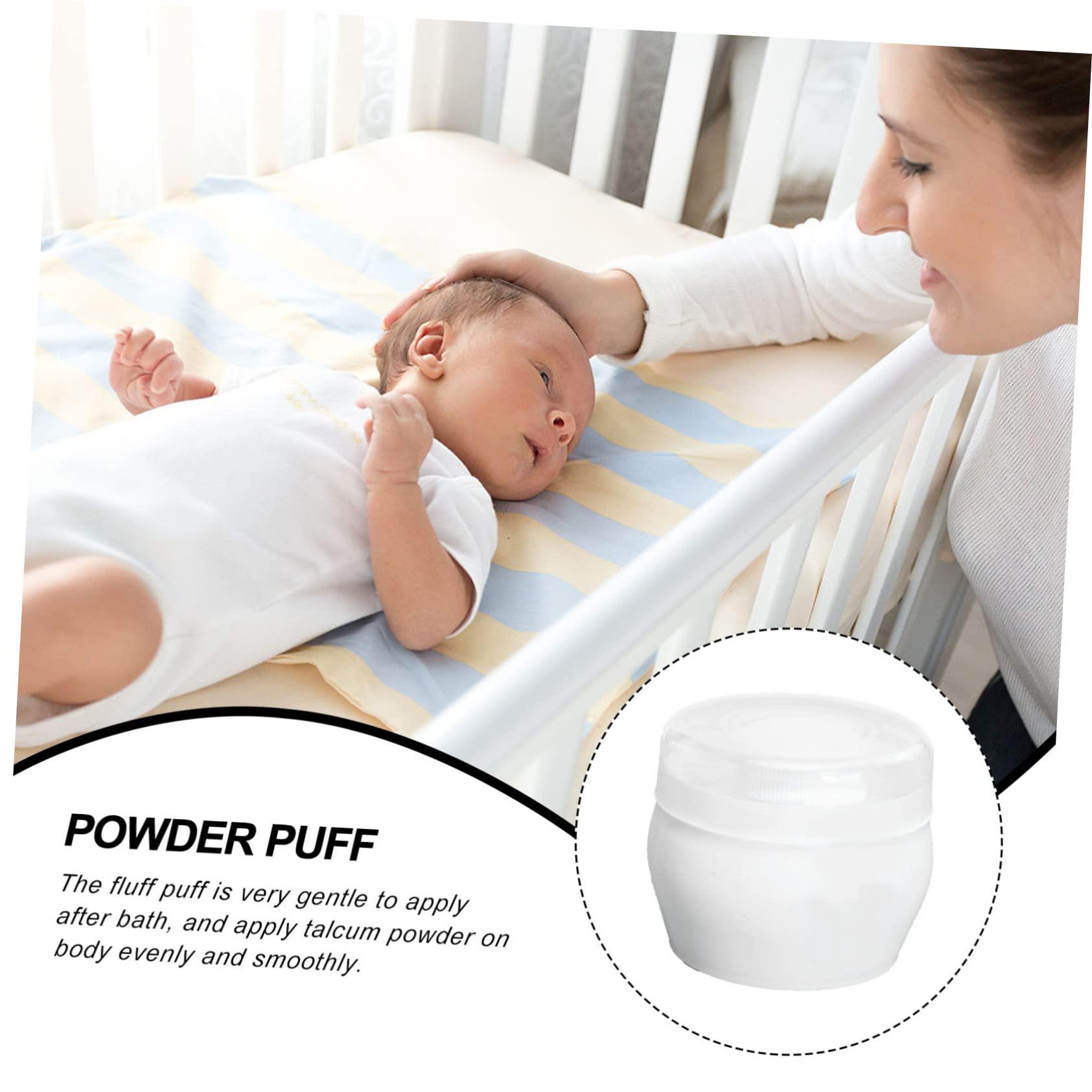 Beavorty 2 Sets Baby Powder Body Powder Puff After Bath Powder Puff Infant Powder Puff Talcum Powder Puff Toddler Powder Puff Fluff Powder Puff Plush Powder Puff Kids Powder Puff