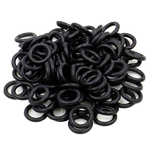 Autdor Autdor Tattoo Machine Parts - 100pcs Tattoo Rubber Bands, 100pcs Tattoo O-rings, 100pcs Tattoo Grommets, 100pcs Tattoo Nipples & 1 set Tattoo Cleaning Brush Set for Tattoo Machines, Tattoo Supplies