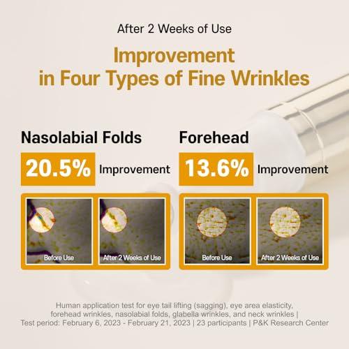 isoi ISOI Intensive Lifting Ampoule Stick 15ml (0.5 fl.oz) | Anti-Aging Wrinkle with Gua Sha Roller | Tighten and Rejuvenate Fine Lines with Bulgarian Rose Oil | Korean Skin Care