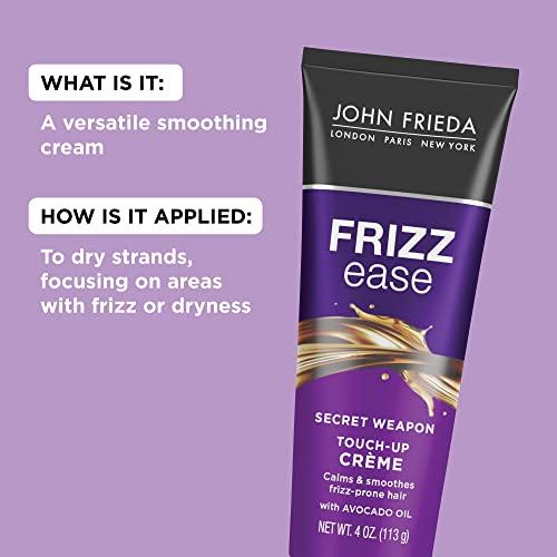 John Frieda John Frieda Frizz Ease Secret Weapon Touch-Up Crme - Anti-Frizz Styling Cream for Smooth, Frizz-Prone Hair, 4 Oz