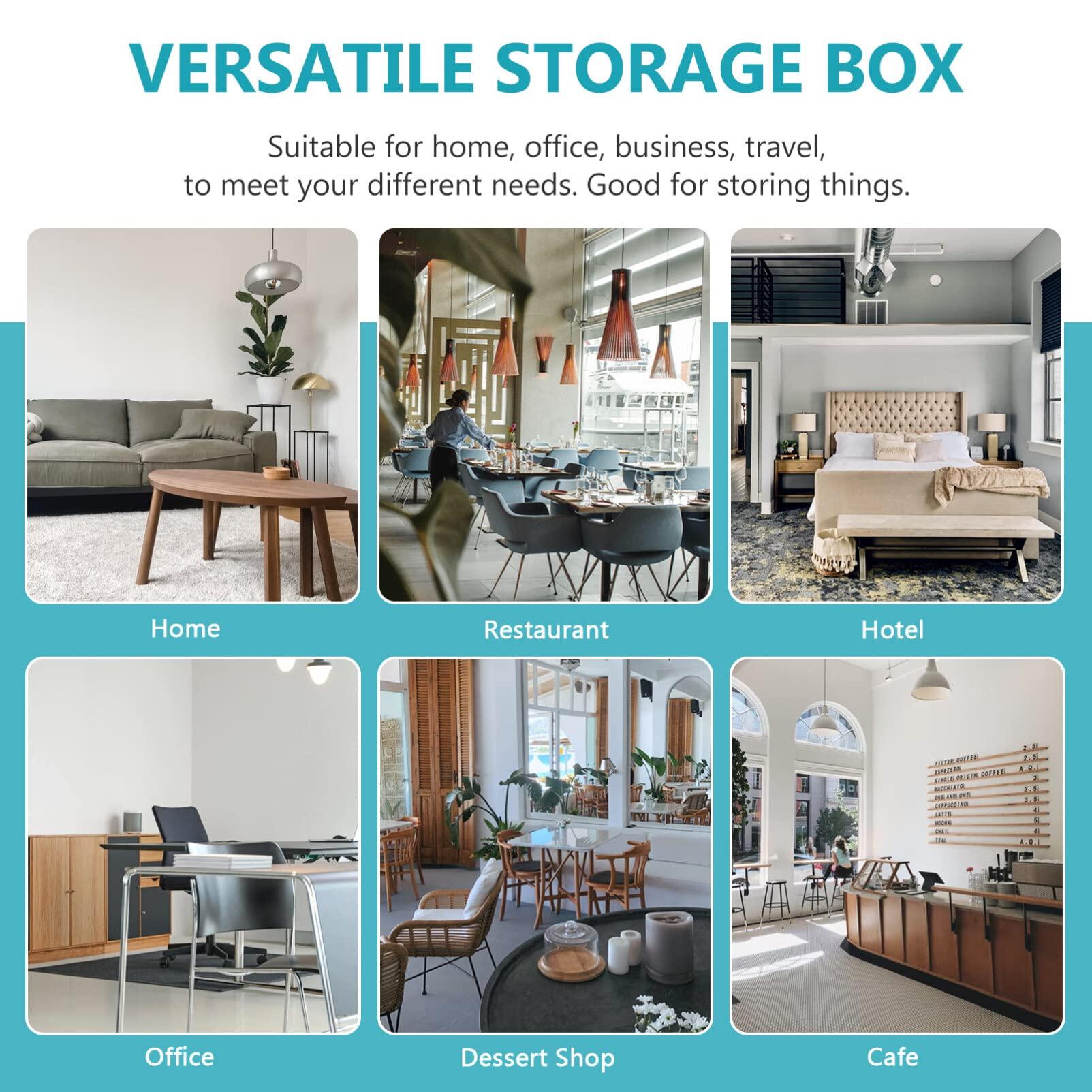 Angoily Angoily Tool Box Briefcase Aluminum Aluminum Carrying Case Tool Box Tattoo Kit Box Storage Case Organize with Clasp for Tattoo Equipment Cosmetic Makeup Tools Silver