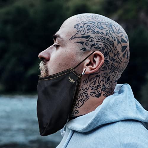 Kenllas Kenllas Beard Bandana - Large Adjustable Beard Bonnet for Men (Waterproof Big)
