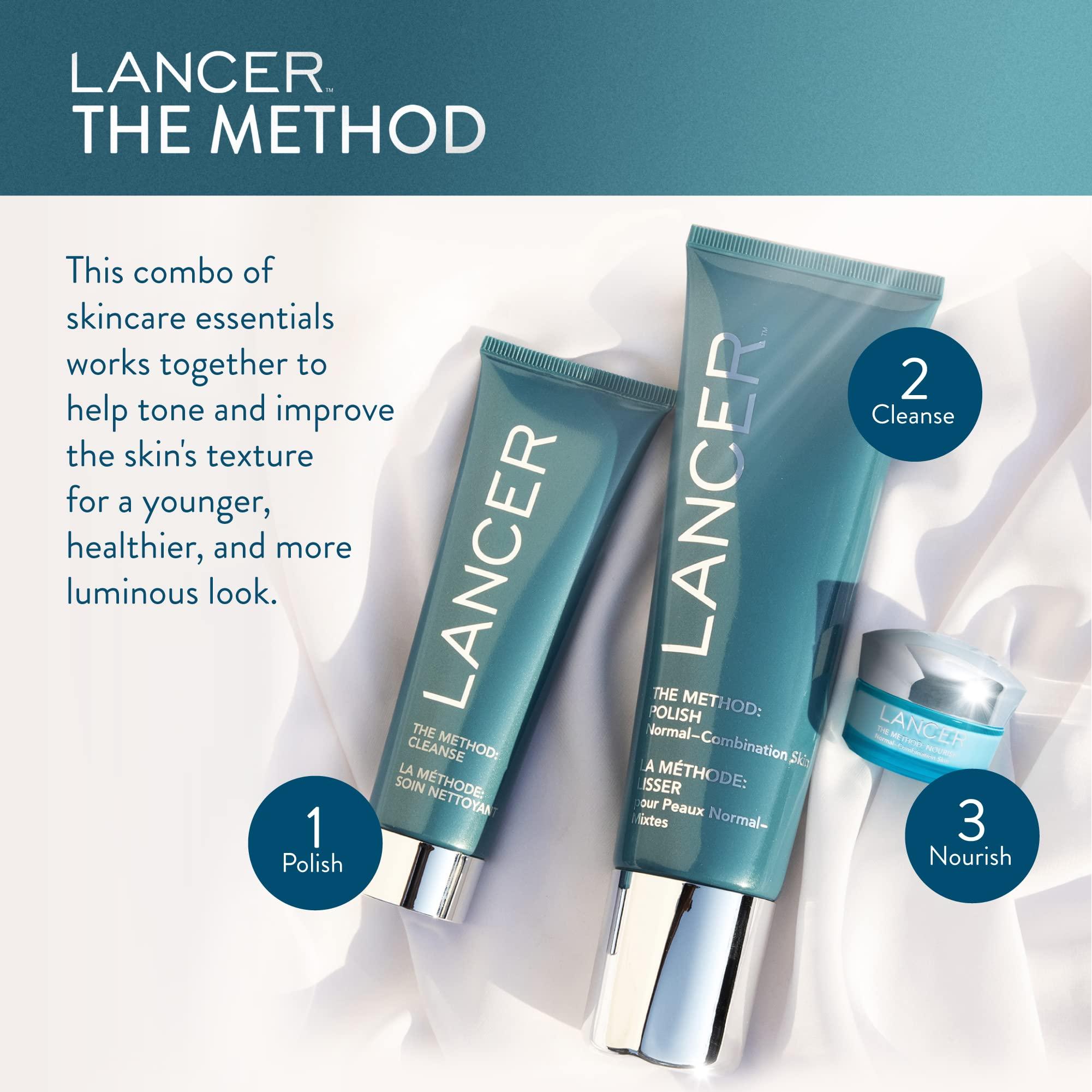 LANCER Lancer Skincare The Method: Polish Facial Exfoliator, Daily Exfoliating Face Wash with Natural Minerals, Normal Combination Skin, 4.2 Fluid Ounces